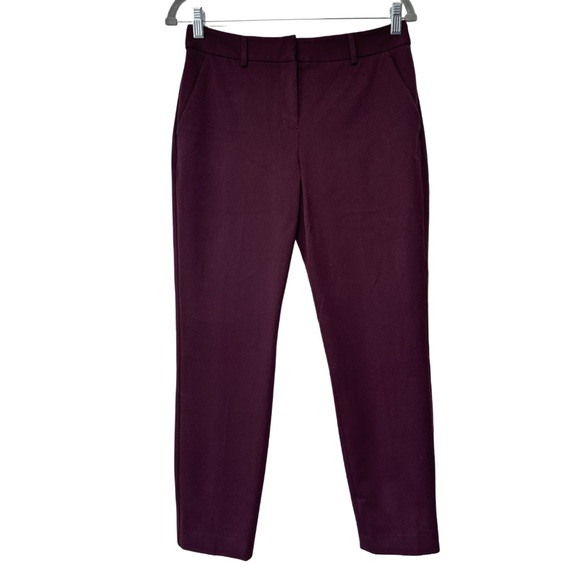 {Express} "Columnist Ankle Mid Rise" Cigarette Straight Leg Stretch Dress Pants - Picture 1 of 7